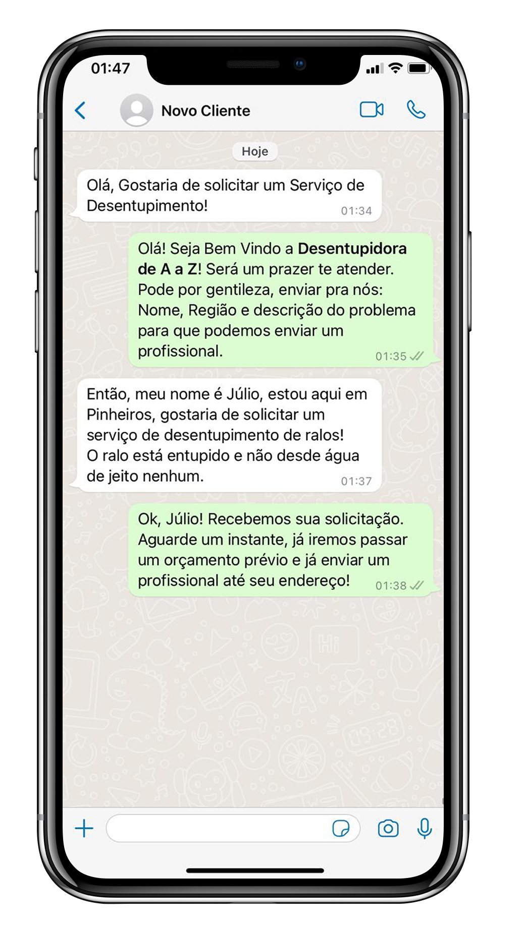 WhatsApp - Desentupidora de A a Z